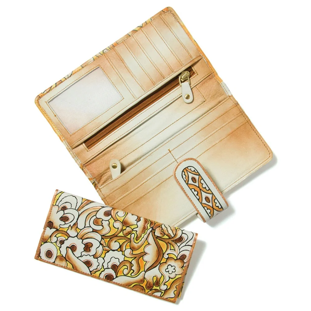 Gilded Season Painted Leather Wallet